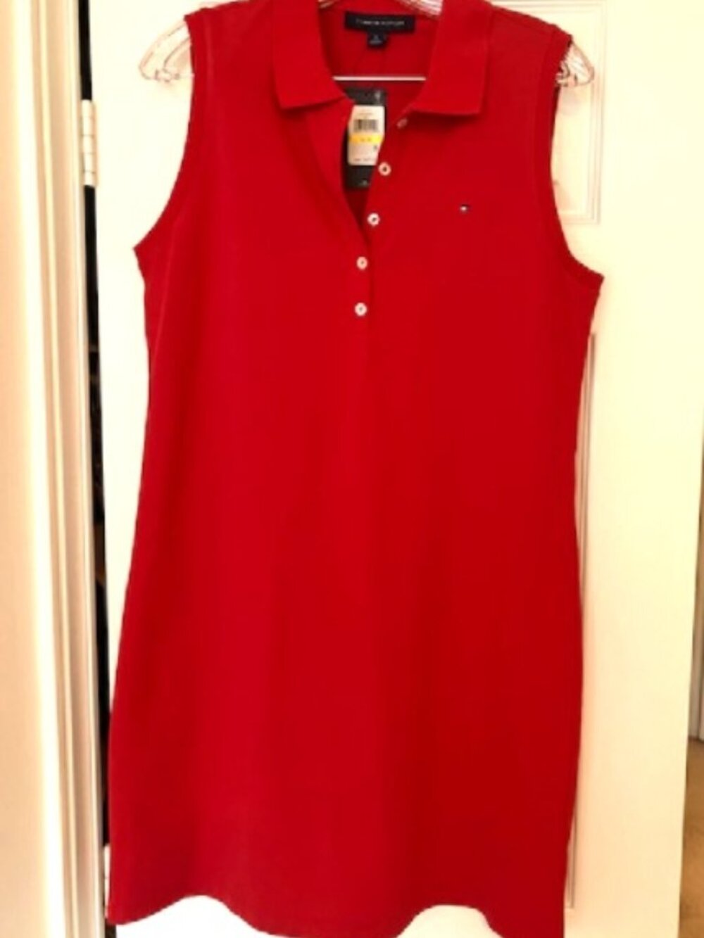 NWT Tommy Hilfiger Sleeveless Red Polo Dress
